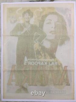 1951 Bollywood Poster AWARA Raj Kapoor Nargis 30in x 40in (1)