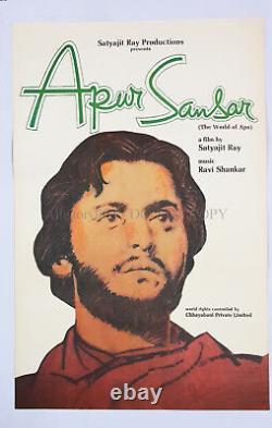 1959 Original Bollywood 1-sh Movie Poster APUR SANSAR Satyajit Ray