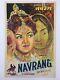 1959 Original Bollywood Poster NAVRANG Movie. V Shantaram. Sandhya 20in x 3