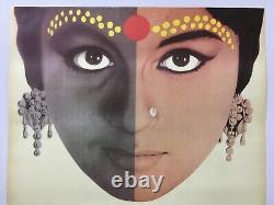 1960 Bollywood Poster DEVI Bengali Movie SATYAJIT RAY