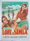 1960 Bollywood Poster LOVE IN SIMLA Joy Mukherjee, Sadhana 30in x 4