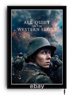 ALL QUIET ON THE WESTERN FRONT Light up movie poster framed lightbox led cinema