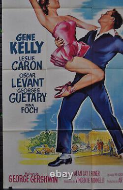 An American In Paris R1960's Original 47x63 French Vf Movie Poster Gene Kelly