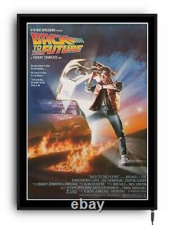 BACK TO THE FUTURE Light up movie poster lightbox led sign home cinema man cave