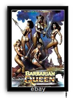 BARBARIAN QUEEN Light up movie poster lightbox led sign home cinema film room