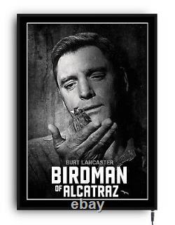 BIRDMAN OF ALCATRAZ Lightbox Light up movie poster led sign home cinema room