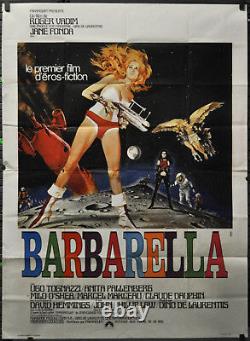 Barbarella 1968 ORIG 45X62 FRN GRANDE MOVIE POSTER JANE FONDA JOHN PHILLIP LAW