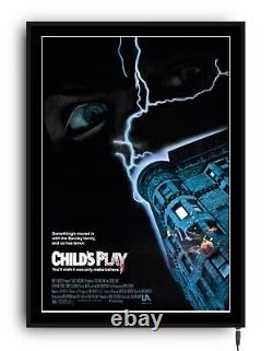 CHUCKY CHILD'S PLAY Light up movie poster lightbox led sign home cinema room