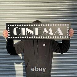 CINEMA Illuminated lightbox led sign home cinema movie room theatre custom retro