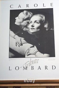 Carole Lombard Poster Theatre Tribute 1920s Hollywood Silent Films Rare 1982 Ed