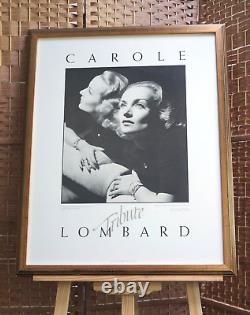 Carole Lombard Vintage 1980s Theatre Poster 1920s Hollywood Silent Films