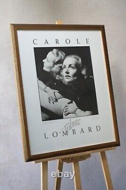 Carole Lombard Vintage 1980s Theatre Poster 1920s Hollywood Silent Films