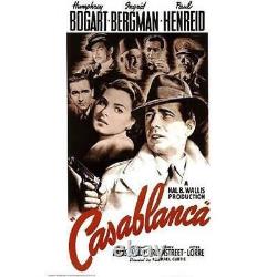 Casablanca Classic Movie Poster c1942 Large 24X36 Bergman Henreid Bogart Art New