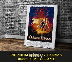 Clash of the Titans Classic Movie Art Large CANVAS Print Gift A0 A1 A2 A3 A4