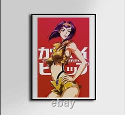 Cowboy Bepop Faye Valentine art canvas poster home decor