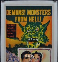 Curse Of The Demon /Night of the demon 1957 14X30 LB AUSTRALIAN MOVIE POSTER