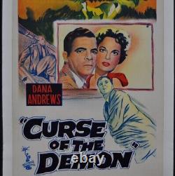 Curse Of The Demon /Night of the demon 1957 14X30 LB AUSTRALIAN MOVIE POSTER