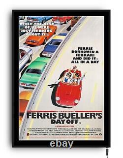 FERRIS BUELLER'S DAY OFF Lightbox movie poster light up led sign home cinema