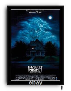 FRIGHT NIGHT Light up movie poster led sign home cinema film theatre room HORROR