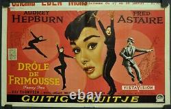 Funny Face 1957 Original 14x22 Belgian Movie Poster Audrey Hepburn Fred Astaire