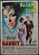 GAMBIT 1966 ORIGINAL 39X55 ITALIAN MOVIE POSTER SHIRLEY MacLAINE MICHAEL CAINE