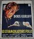 Haunted Strangler 1958 ORIGINAL 55X78 ITALIAN MOVIE POSTER BORIS KARLOFF