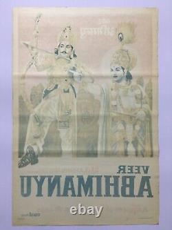 India 1965 Bollywood 1-sh Poster VEER ABHIMANYU Movie