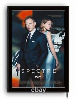 JAMES BOND MOONRAKER Light up movie poster lightbox led sign home cinema room