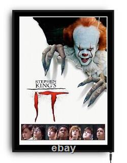 KILLER KLOWNS Light up movie poster led sign home cinema film room HORROR