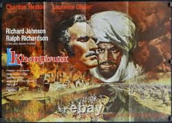 Khartoum 1966 Orig 23x33 German Movie Poster Charlton Heston Laurence Olivier