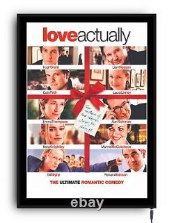LOVE ACTUALLY Light up movie poster lightbox led sign home cinema room man cave