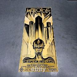 Metropolis Heavyweight Vintage Movie Poster Film Canvas Retro = 63cm x 140cm