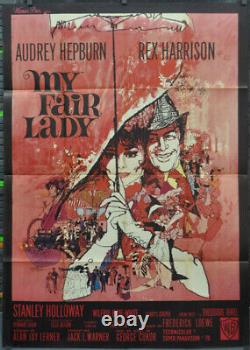 My Fair Lady 1964 Original 44x62 French Movie Poster Audrey Hepburn Rex Harrison