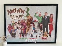 Nativity 3 Dude, Where's My Donkey Original Movie Poster Quad Frame Included