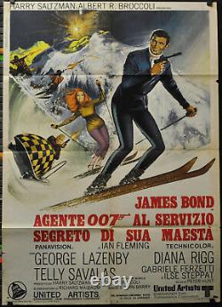 On Her Majesty's Secret Service'69 39X55 ITALIAN MOVIE POSTER GEORGE LAZENBY