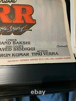 Original Vintage Bollywood Darr Movie Poster