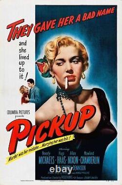 PICKUP (1951) one sheet 27x41 classic bad girl movie poster