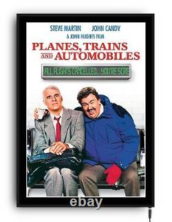 PLANES, TRAINS AND AUTOMOBILES Light up movie poster lightbox led sign cinema