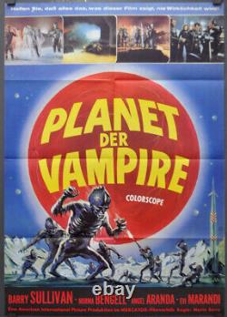 Planet Of The Vampires 1965 Original 23x33 German Movie Poster Barry Sullivan