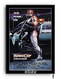 ROBOCOP Light up movie poster lightbox led sign home cinema theater room MANCAVE