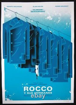 ROCCO & HIS BROTHERS Signed Cuban Screen-print Poster for ITALY Movie / CUBA ART