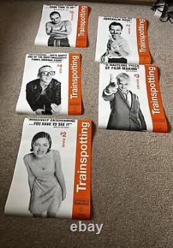 Rare Original Full Set Of Trainspotting Movie Posters Ewan McGregor Danny Boyle