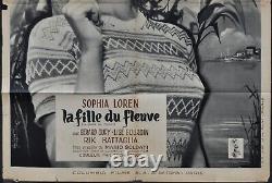 River Girl / Woman Of The river 1954 ORIG 24X32 FRENCH MOVIE POSTER SOPHIA LOREN