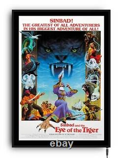 SINBAD EYE OF THE TIGER Light up movie poster lightbox led sign home cinema