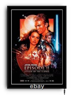 STAR WARS THE MANDALORIAN Light up movie poster lightbox led sign home cinema