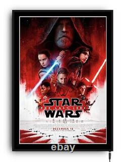 STAR WARS THE MANDALORIAN Light up movie poster lightbox led sign home cinema