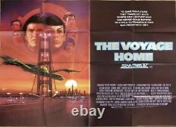 Star Trek 4 Voyage Home Original British Quad Movie Poster 30x40 Bob Peak Art