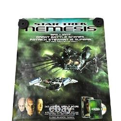 Star Trek Rare Poster Nemesis Promotional Bus Shelter Poster Original 2002 Film