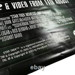 Star Trek Rare Poster Nemesis Promotional Bus Shelter Poster Original 2002 Film