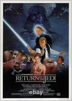 Star Wars Return Jedi Classic Movie Art Large CANVAS Print Gift A0 A1 A2 A3 A4